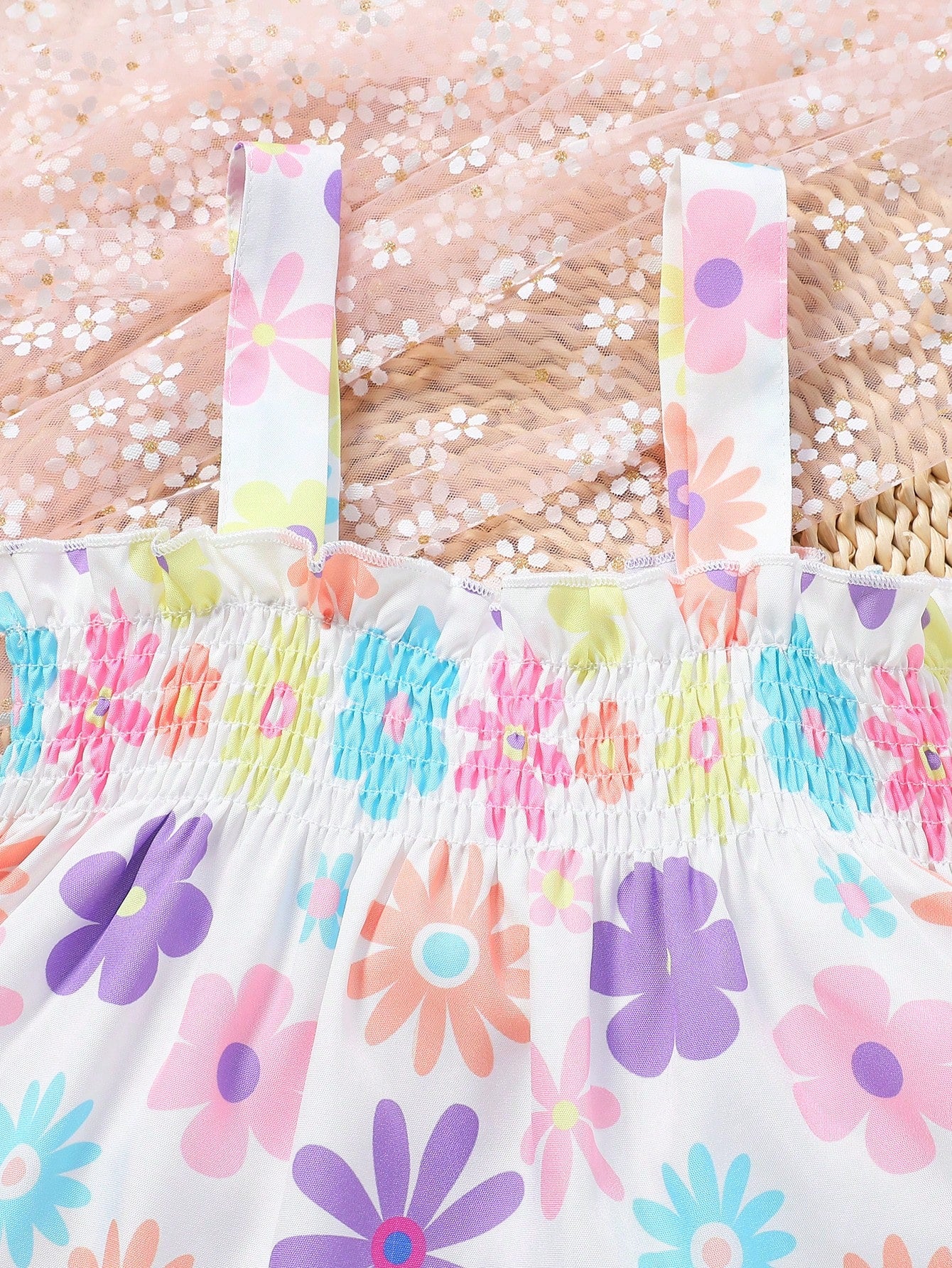 Delilah Flower Printed Ruffle Hem