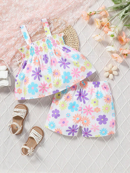Delilah Flower Printed Ruffle Hem