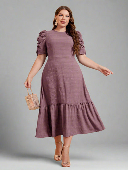 Shoshonie Green Elegant A-Line Dress