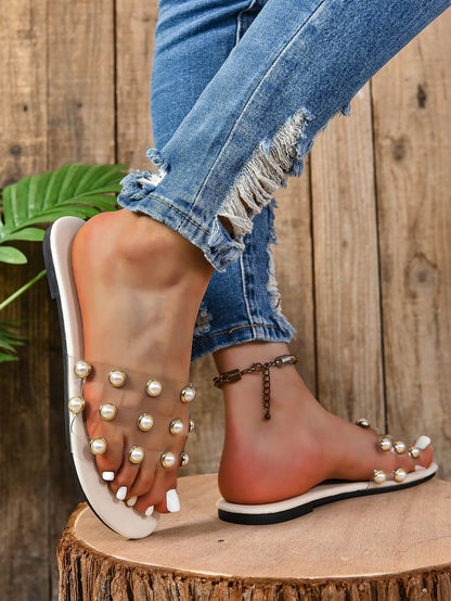Willow Pearl Glitter Slip Ons