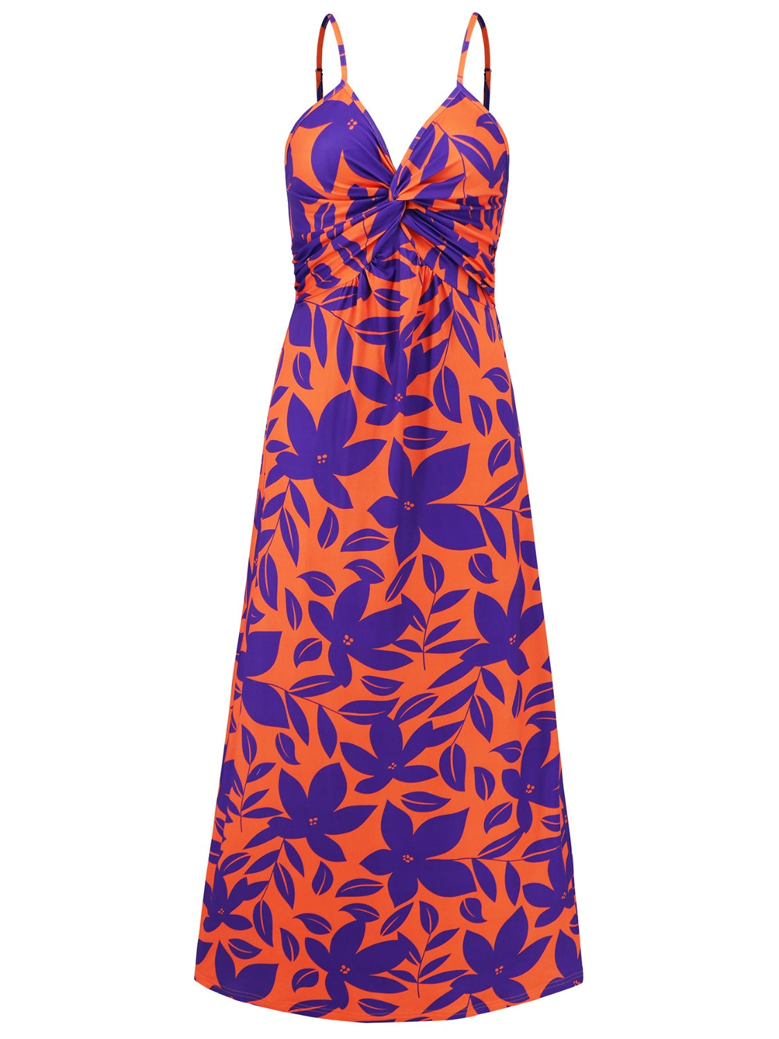 Emma Twisted Printed V-Neck Cami Dress