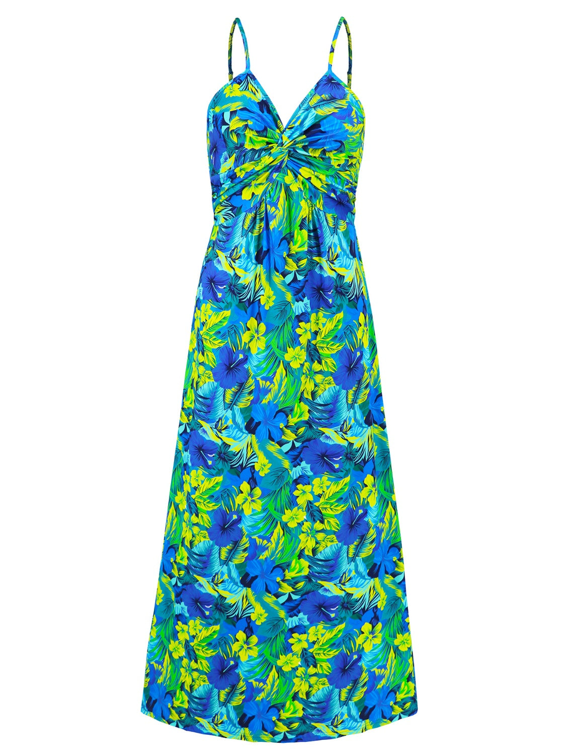 Emma Twisted Printed V-Neck Cami Dress