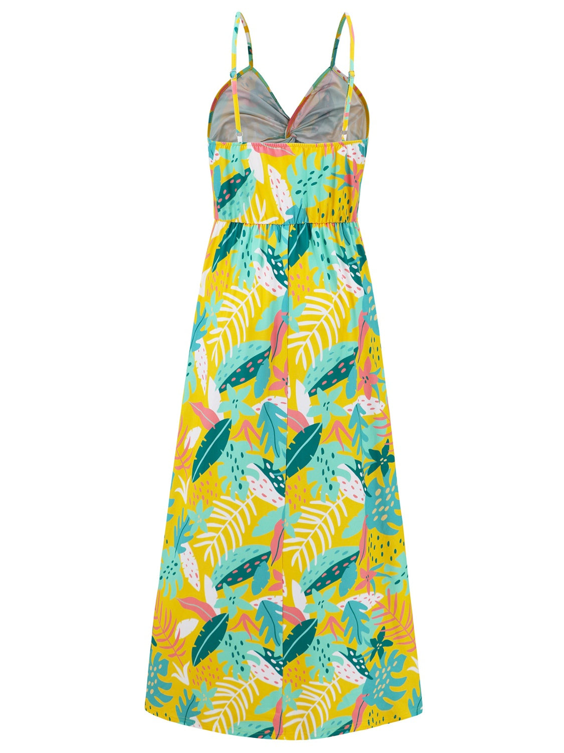 Emma Twisted Printed V-Neck Cami Dress