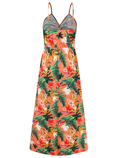 Emma Twisted Printed V-Neck Cami Dress