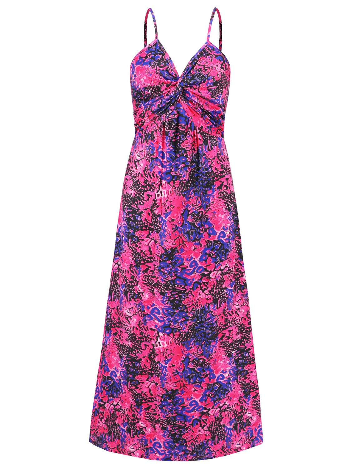 Emma Twisted Printed V-Neck Cami Dress