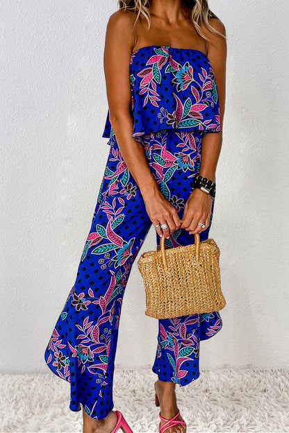 Amani Printed Tube Jumpsuit