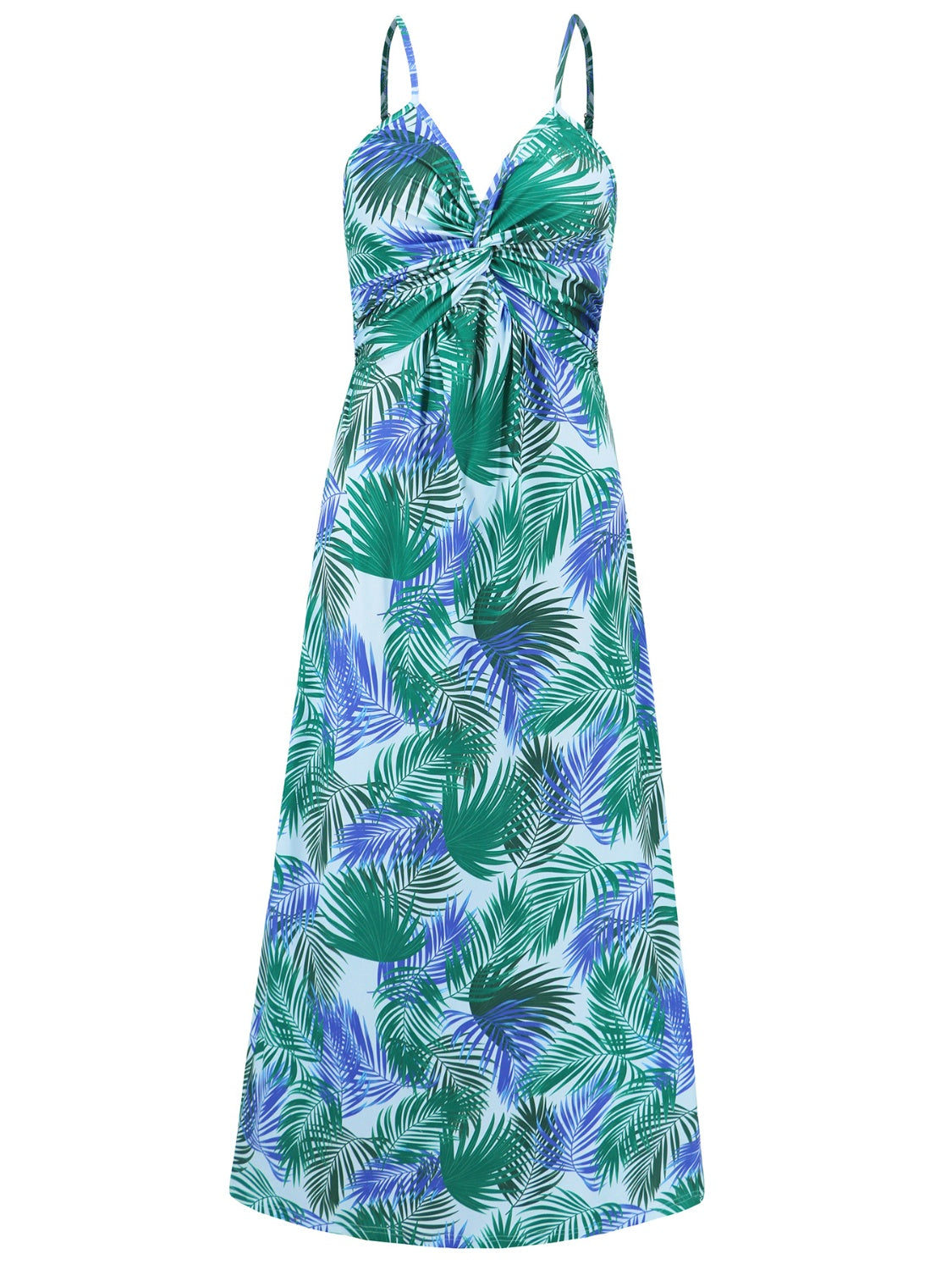 Emma Twisted Printed V-Neck Cami Dress