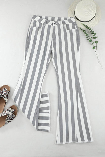 Maddie Star Applique Striped Jeans