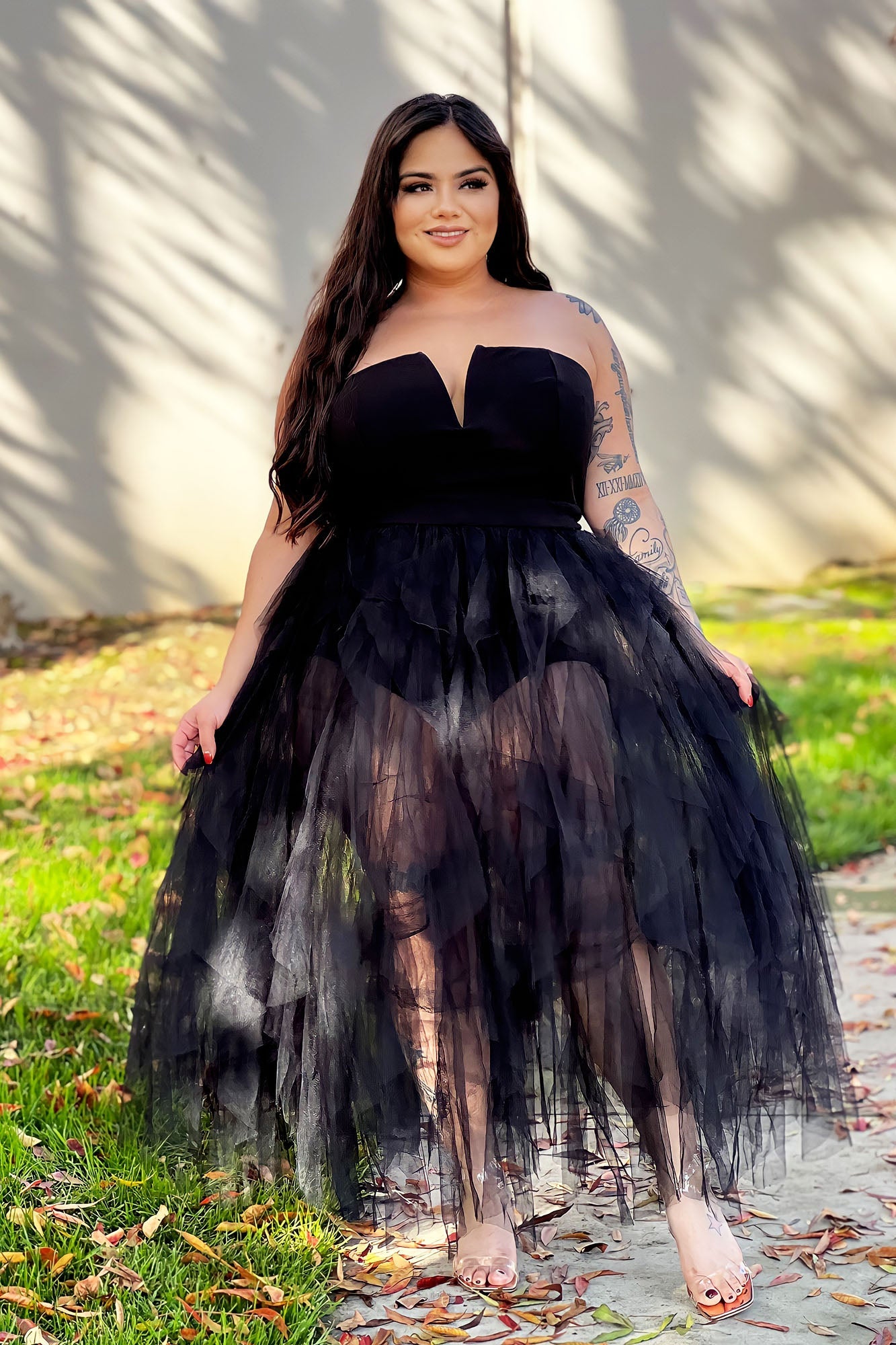 Janie Black Tube Maxi Dress
