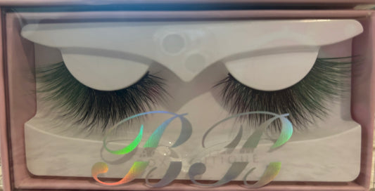 "I Wanna Be a" Millionaire Faux Mink Black & Green Eyelashes - Hypoallergenic