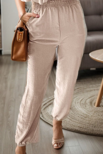 Miku Ruffled Spaghetti Strap Jumpsuit
