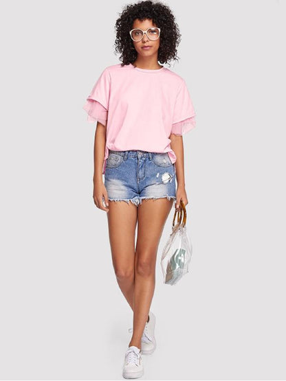 Bepi Embellished Short Sleeve Top