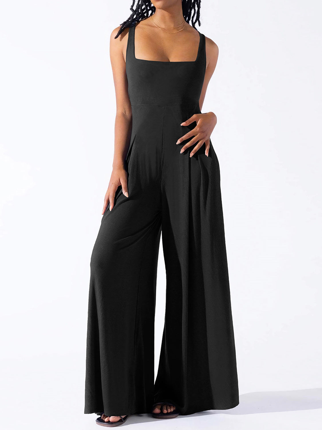 Kelsey Square-necked Jumpsuit