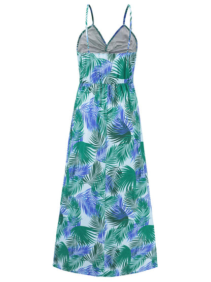 Emma Twisted Printed V-Neck Cami Dress