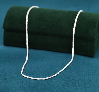 Sterling Silver Sparkle Chain Necklace, Margarita Chain Necklace or Bracelet, Various Length, Sparkly Chain Necklace,  Sparkling Chain