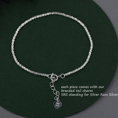 Sterling Silver Sparkle Chain Necklace, Margarita Chain Necklace or Bracelet, Various Length, Sparkly Chain Necklace,  Sparkling Chain