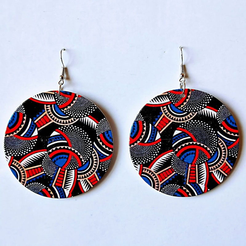"Remember Africa" Wooden African Map Earrings - Lillian Channelle Boutique