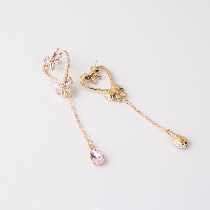 "Love and Bows" Heart Earrings - Lillian Channelle Boutique