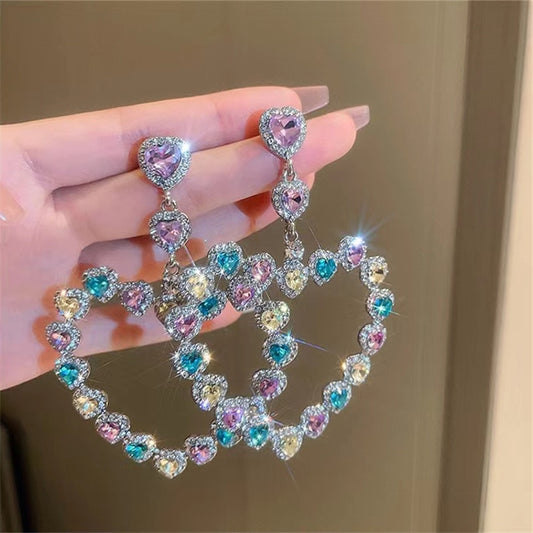 "My Heart Blings" Diamond Earrings - Lillian Channelle Boutique