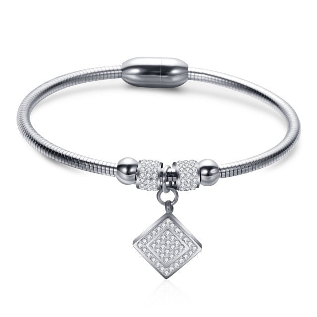 "Pretty & Dangerous" Leather Rope & Charm Bracelet - Lillian Channelle Boutique