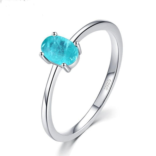 "Sing Your Own Praise" Blue Oval Ring - Lillian Channelle Boutique