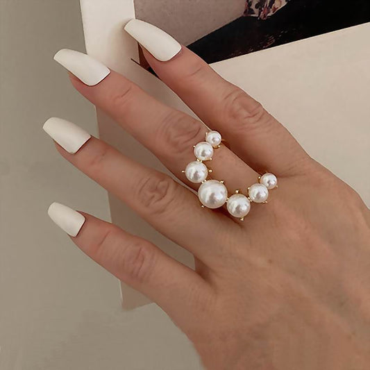 "Never Too much" Pearl Ring - Lillian Channelle Boutique