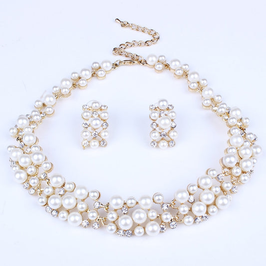 "Let It Show" Pearl Earring & Necklace Set - Lillian Channelle Boutique